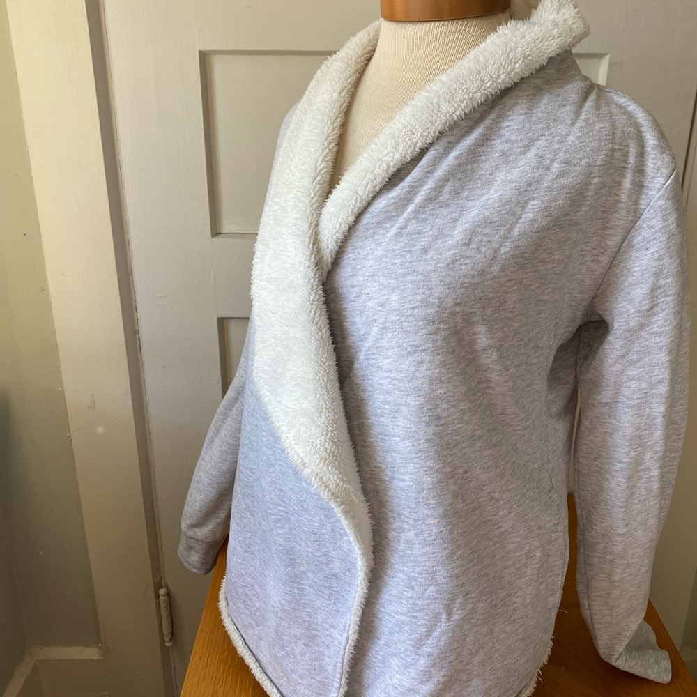 Gaiam Fleece Lined Open Cardigan